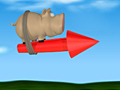 Pig on the Rocket online spielen