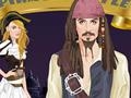 Pirates of the Caribbean: verkleiden sich als Captain Jack Sparrow und Elizabeth online spielen