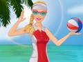 Beach-Volleyball-Mädchen verkleiden sich online spielen